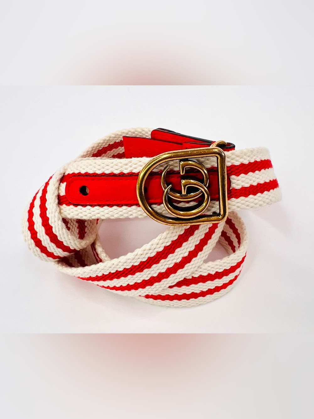 Gucci Double G Hirat Nautical Boating Braided Cotton Logo Belt 90 cm / 36 in - Picture 5 of 7